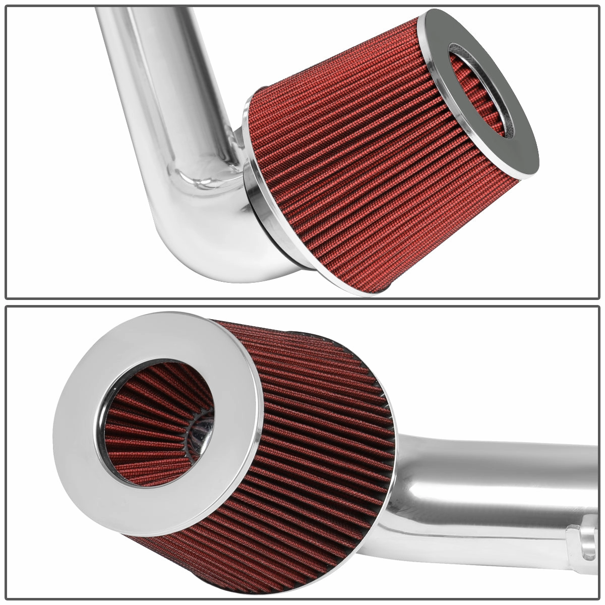 00-05 Honda S2000 Aluminum Cold Air Intake w/Red Cone Filter