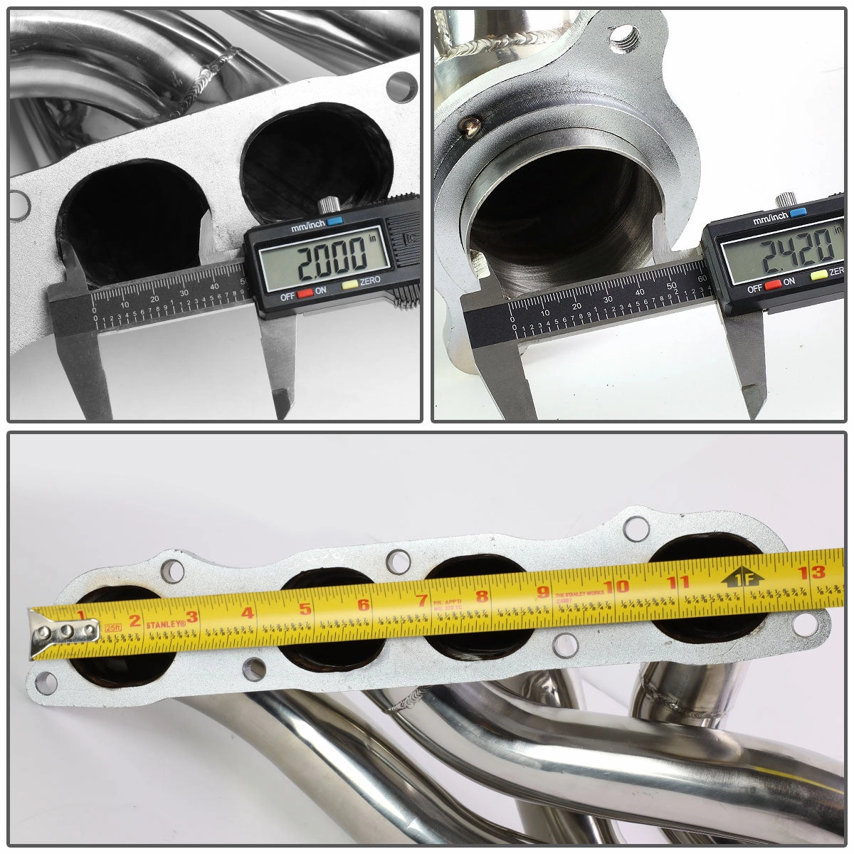 00-09 Honda S2000 AP1/2 2.0L 2.2L F20C F22C1 DOHC 4-1 Long Tube Exhaust Header - Stainless Steel