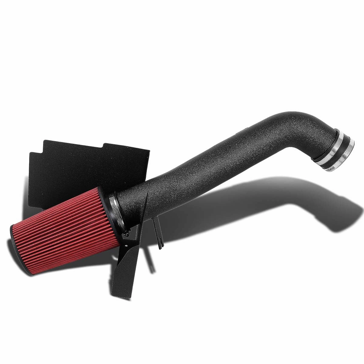 01-04 Chevy Silverado GMC Sierra 6.6L Diesel Black Cold Air Intake w/Heat Shield Filter