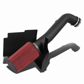 01-04 Chevy Silverado GMC Sierra 6.6L Diesel Black Cold Air Intake w/Heat Shield Filter