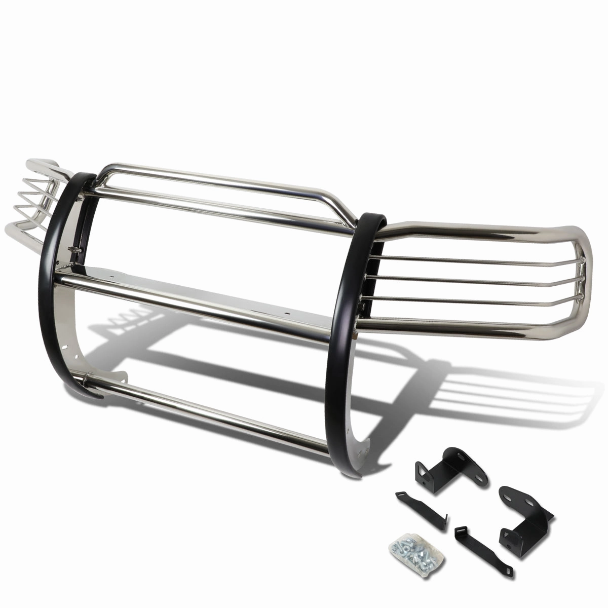01-04 Ford Escape Brush Grille Guard - Stainless Steel