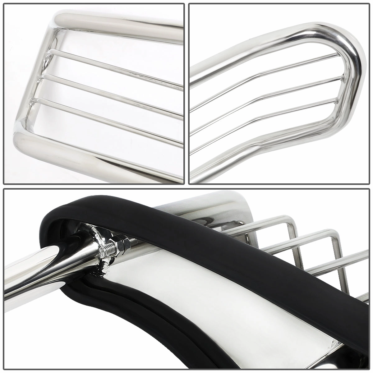 01-04 Ford Escape Brush Grille Guard - Stainless Steel
