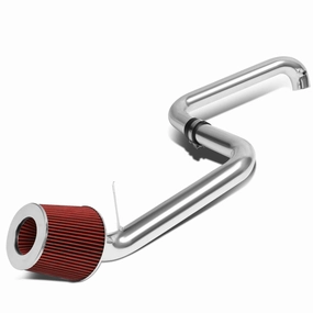 01-05 Honda civic EX Aluminum Cold Air Intake w/Red Cone Filter