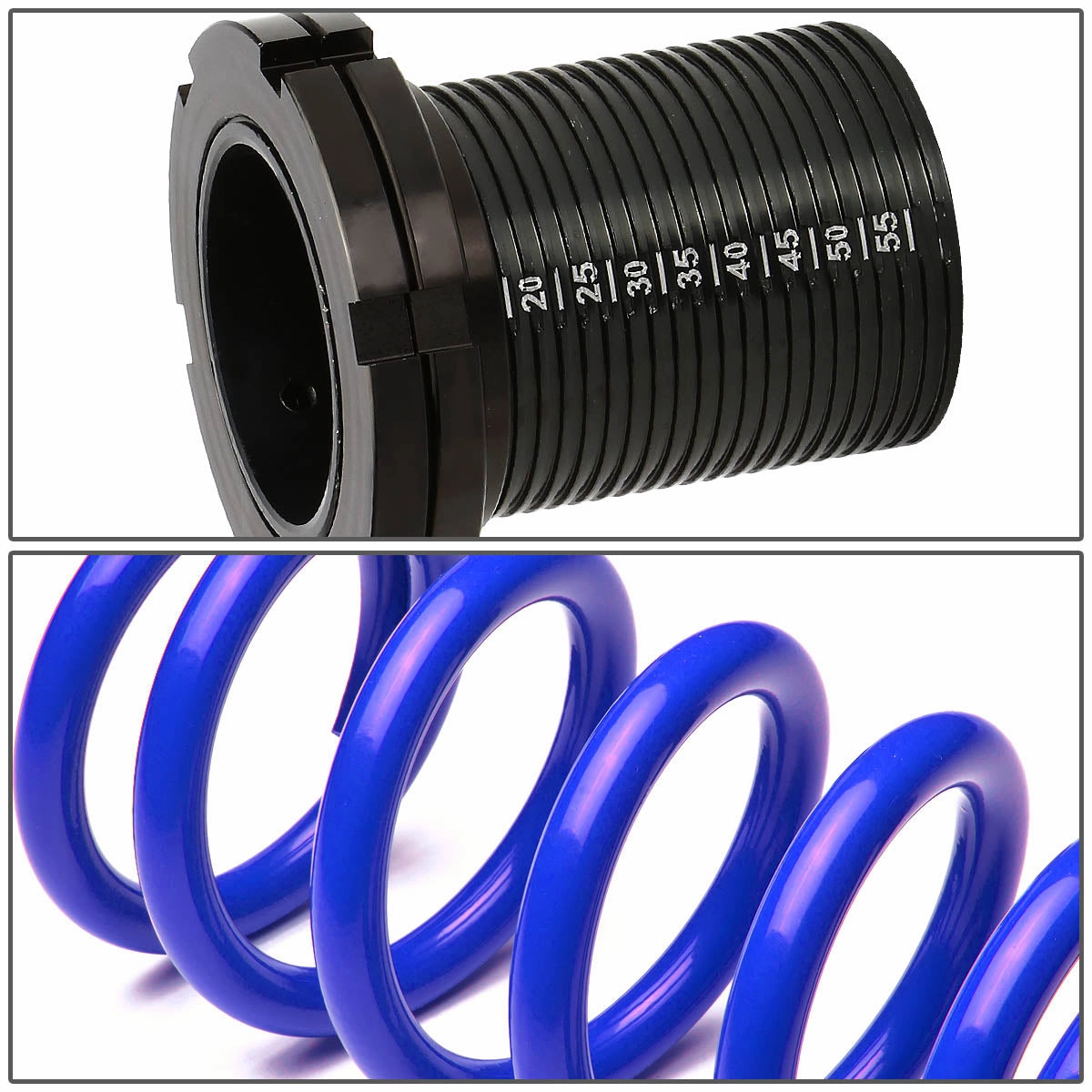 01-05 Honda Civic Non-Si 1 in. to 3 in. Adjustable Coilover Lowering Springs