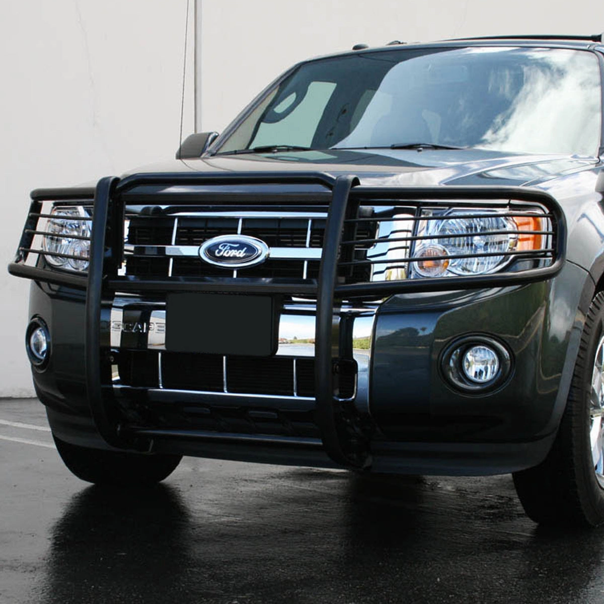 02-05 Ford Explorer Brush Grille Guard - Steel - Black