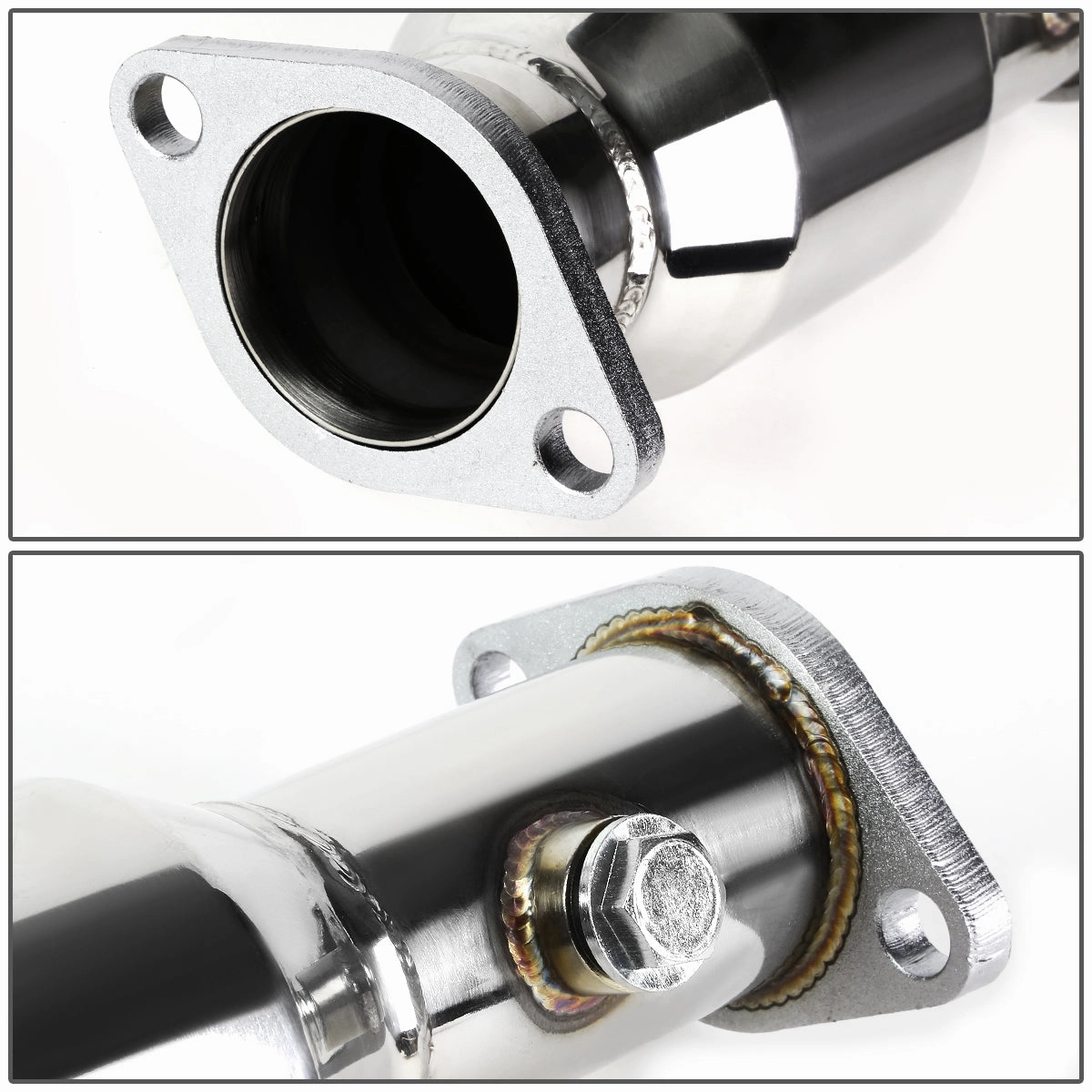 02-06 Mini Cooper 07-08 Convertible Non-Turbo Exhaust Header w/Cat Delete Pipe - Stainless Steel