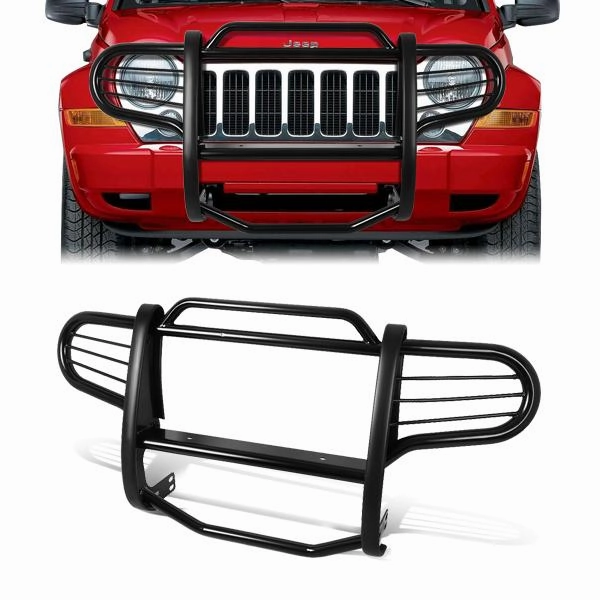 02-07 Jeep Liberty Brush Grille Guard - Steel - Black
