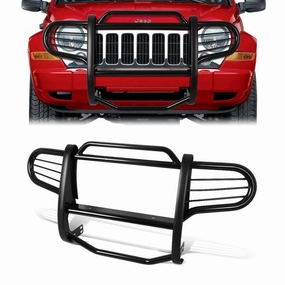 02-07 Jeep Liberty Brush Grille Guard - Steel - Black