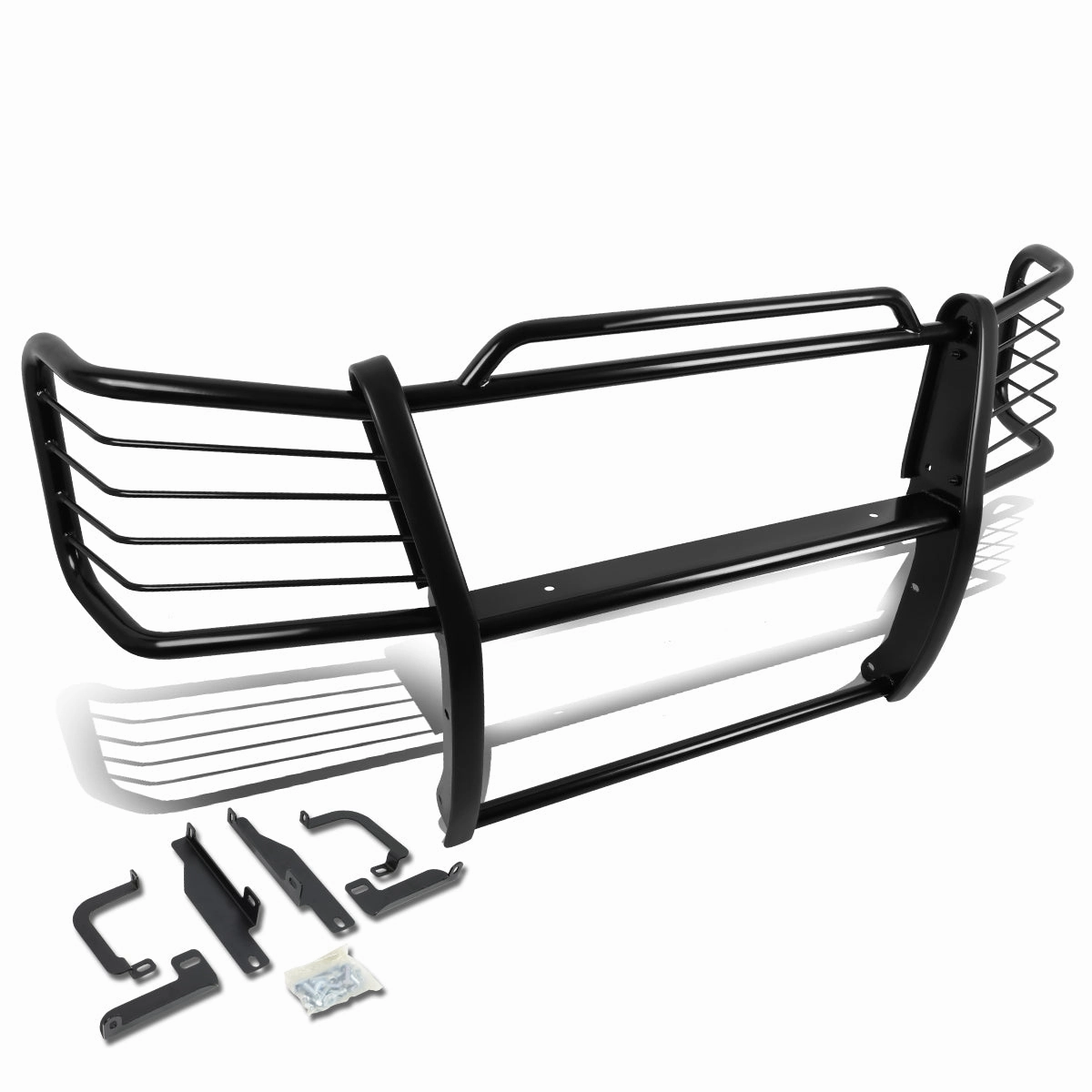 03-07 Chevy Silverado 2500HD 3500 Classic Brush Grille Guard - Steel - Black