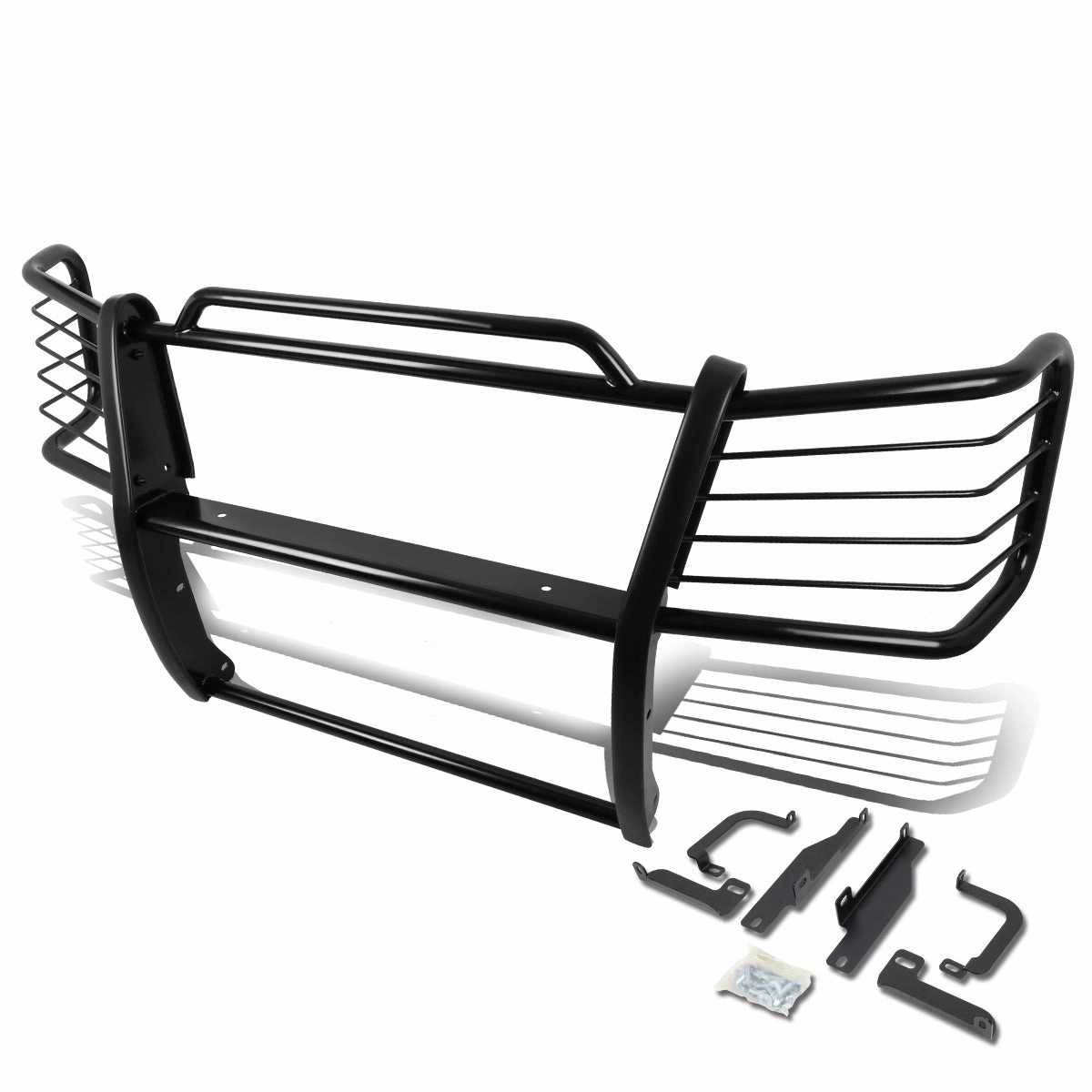 03-07 Chevy Silverado 2500HD 3500 Classic Brush Grille Guard - Steel - Black
