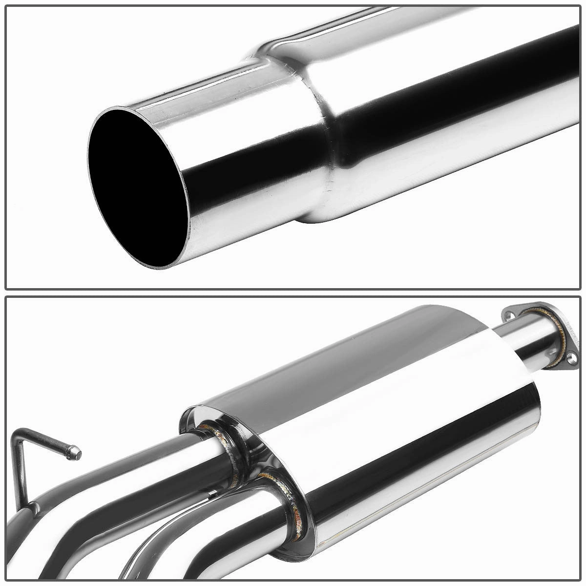 03-08 Audi A4 1.8T 2.0T Catback Exhaust w/Muffler Tip - Stainless Steel