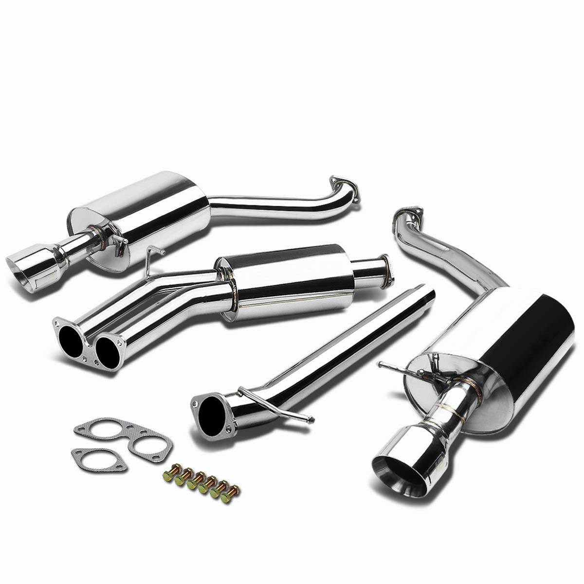 03-08 Audi A4 1.8T 2.0T Catback Exhaust w/Muffler Tip - Stainless Steel