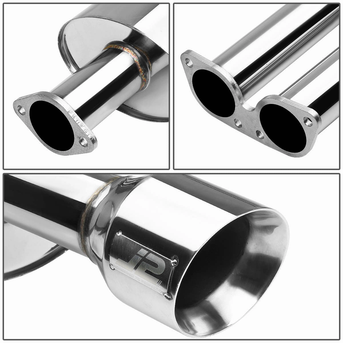 03-08 Audi A4 1.8T 2.0T Catback Exhaust w/Muffler Tip - Stainless Steel