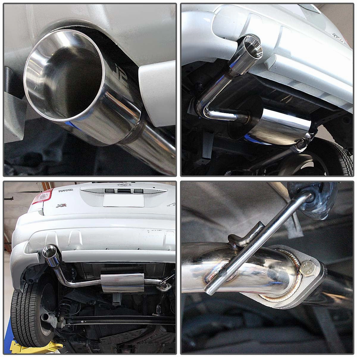 03-08 Toyota Matrix Pontiac Vibe 1.8L Catback Exhaust w/Tip - Stainless Steel
