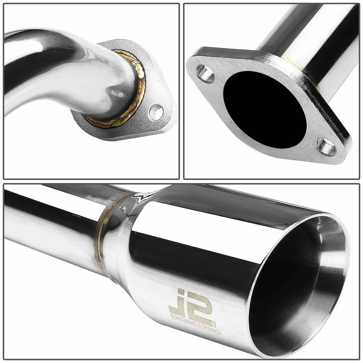 03-08 Toyota Matrix Pontiac Vibe 1.8L Catback Exhaust w/Tip - Stainless Steel