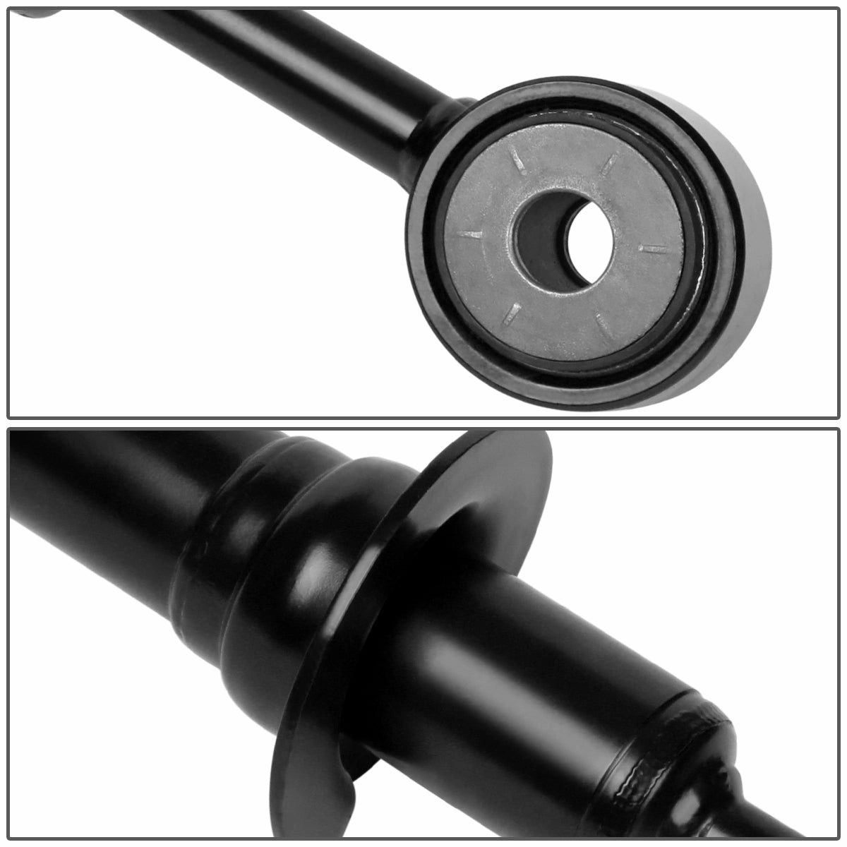 04-08 Ford F150 06-08 Lincoln Mark LT Front Gas Shock Absorber - Black - Stainless Steel