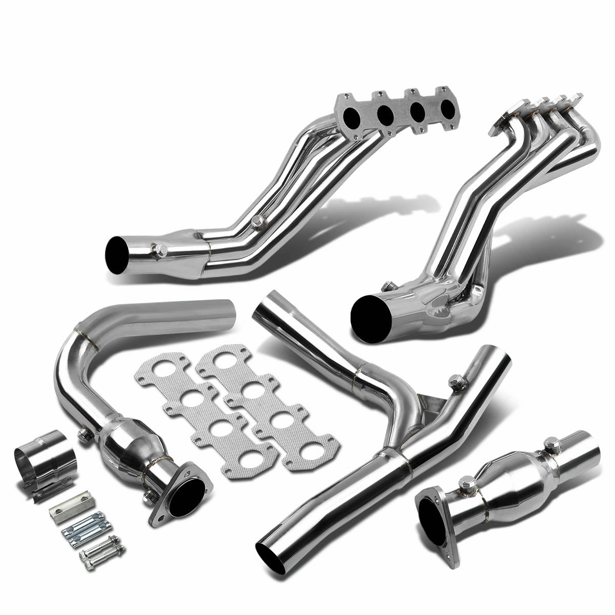 04-08 Ford F150 5.4L V8 2WD RWD 330 4-2-1 Long Tube Exhaust Header - Stainless Steel
