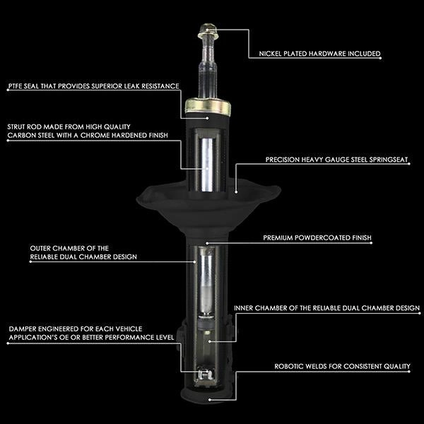 04-09 Mazda 3 06-15 Mazda 5 Rear Shock Absorber Strut Kit