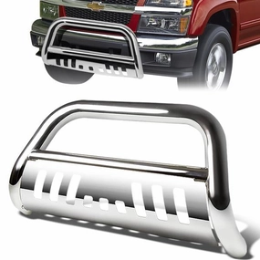 04-12 Chevy Colorado GMC Canyon Bull Bar w/Skid Plate - Stainless Steel