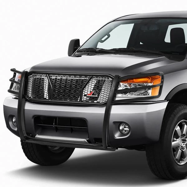 04-15 Nissan Titan Brush Grille Guard - Moneycomb Mesh