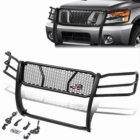 04-15 Nissan Titan Brush Grille Guard - Moneycomb Mesh