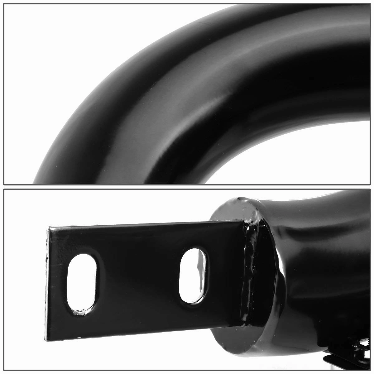 04-16 Ford F150 06-08 Lincoln Mark LT Bull Bar w/Skid Plate - Stainless Steel - Black