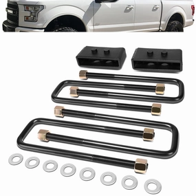 04-22 Ford F150 RWD 1.5 in. Rear Lift Block Kit  U-Bolts