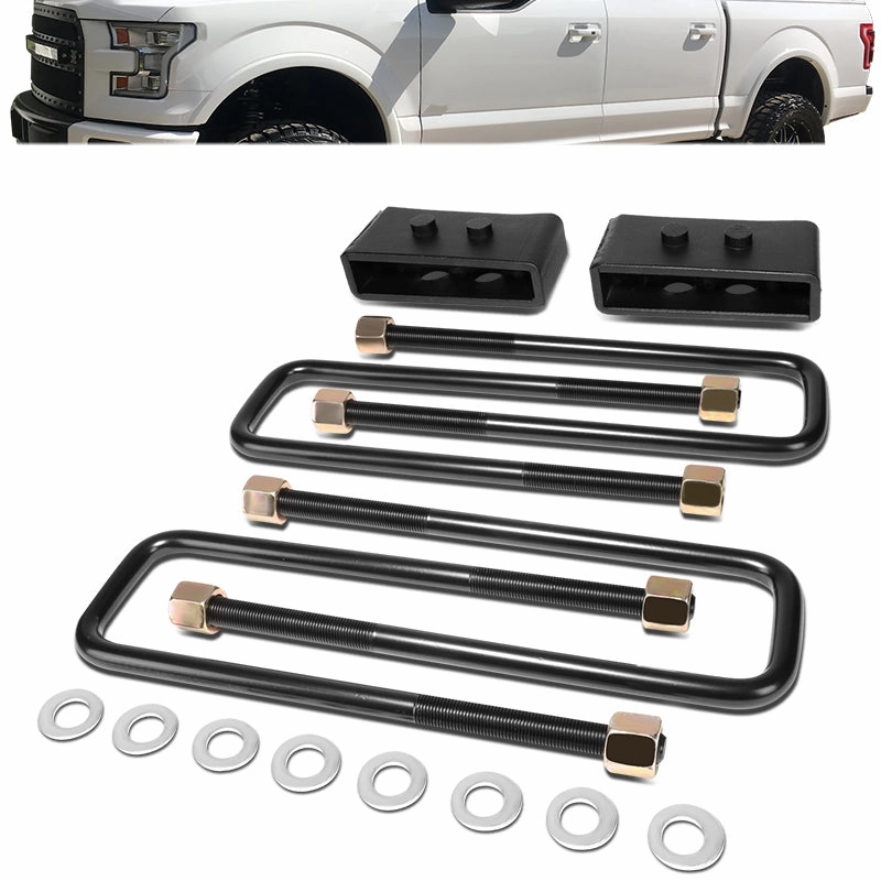 04-22 Ford F150 RWD 1.5 in. Rear Lift Block Kit  U-Bolts