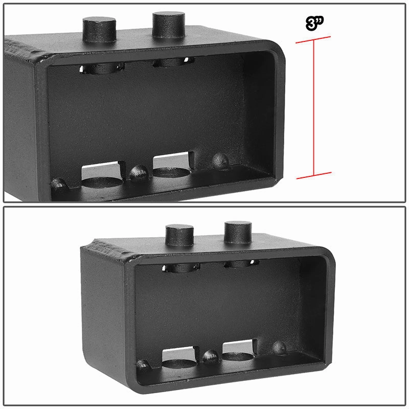 04-22 Ford F150 RWD 3 in. / 4WD 1.5 in. Rear Lift Block Kit  U-Bolts