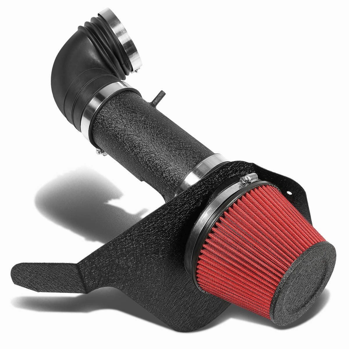 06-07 Cadillac CTS 6.0L V8 Black Cold Air Intake w/Heat Shield Cone Filter