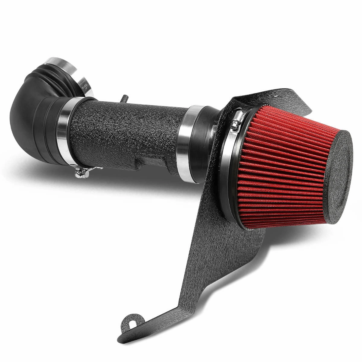 06-07 Cadillac CTS 6.0L V8 Black Cold Air Intake w/Heat Shield Cone Filter