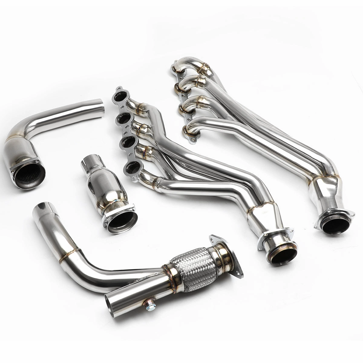 06-09 Chevy Trailblazer SS 6.0L Long Tube Exhaust Header w/Y-Pipe - Stainless Steel