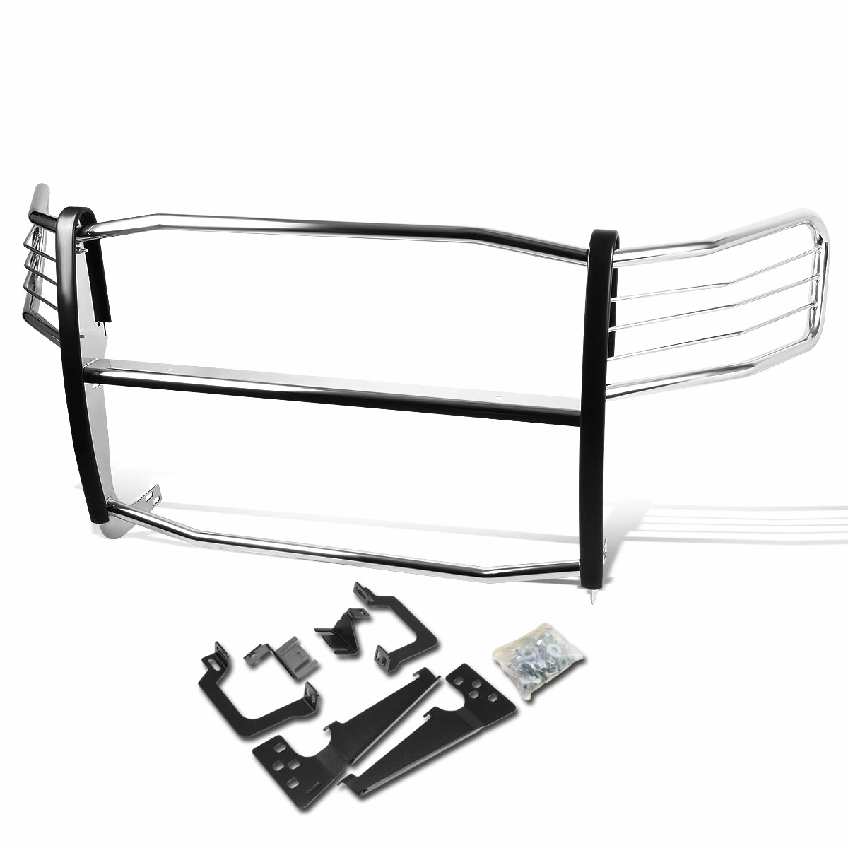 06-09 Dodge Ram 1500 2500 3500 Mega Cab Brush Grille Guard - Stainless Steel