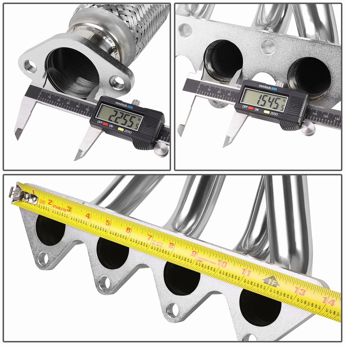 06-11 Hyundai Accent Kia Rio Rio5 4-1 Long Tube Exhaust Header - Stainless Steel