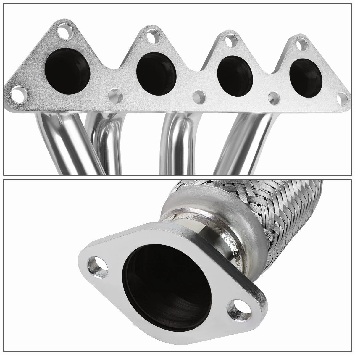 06-11 Hyundai Accent Kia Rio Rio5 4-1 Long Tube Exhaust Header - Stainless Steel
