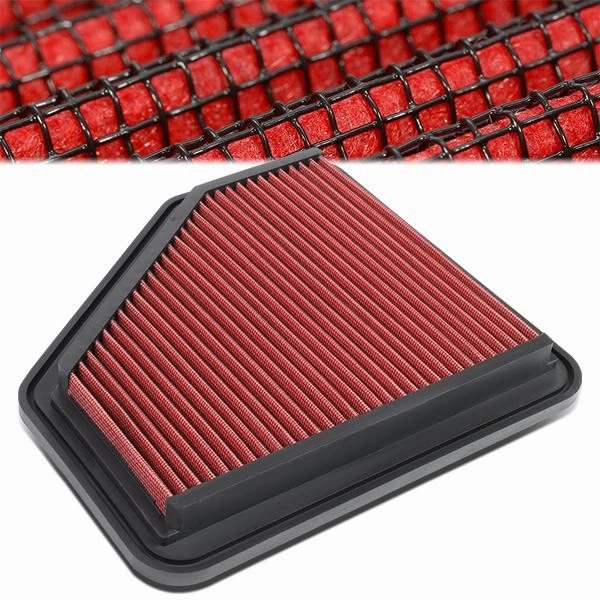 06-12 Toyota Rav4 2.4L 2.5L 3.5L Drop-In Panel Air Filter - Red