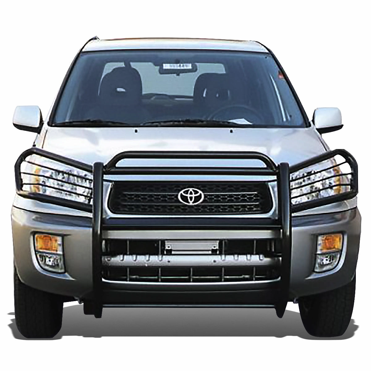 06-12 Toyota RAV4 Brush Grille Guard - Steel - Black