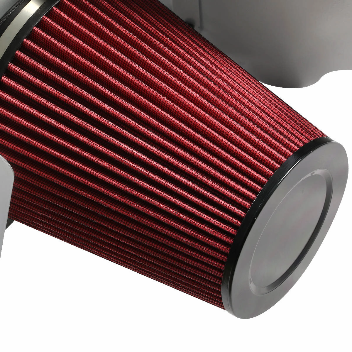 07-08 Chevy Silverado GMC Sierra 4.8L 6.2L Aluminum Cold Air Intake w/Heat Shield Red Filter
