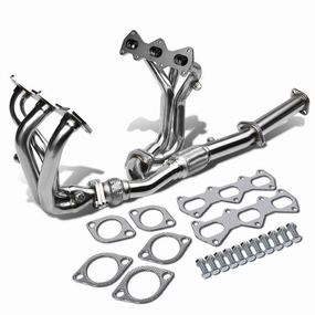 07-08 Hyundai Tiburon 2.7L V6 Exhaust Header w/O2 Sensor Bungs - Stainless Steel