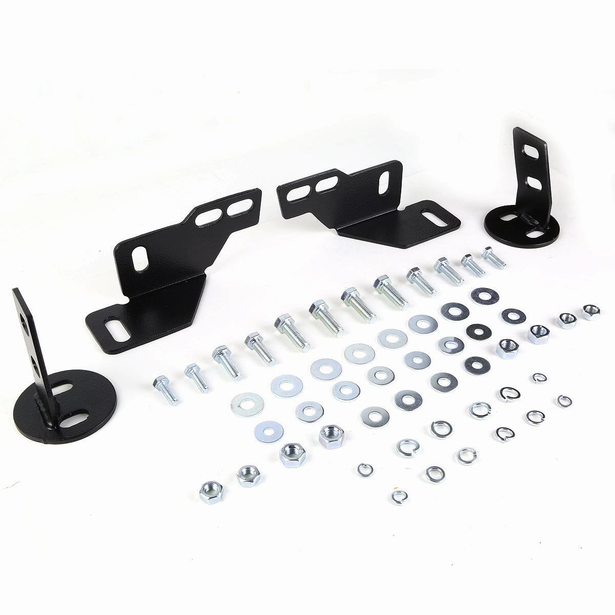 07-10 Chevy Silverado GMC Sierra 2500HD 3500HD Bull Bar w/Skid Plate - Stainless Steel - Black