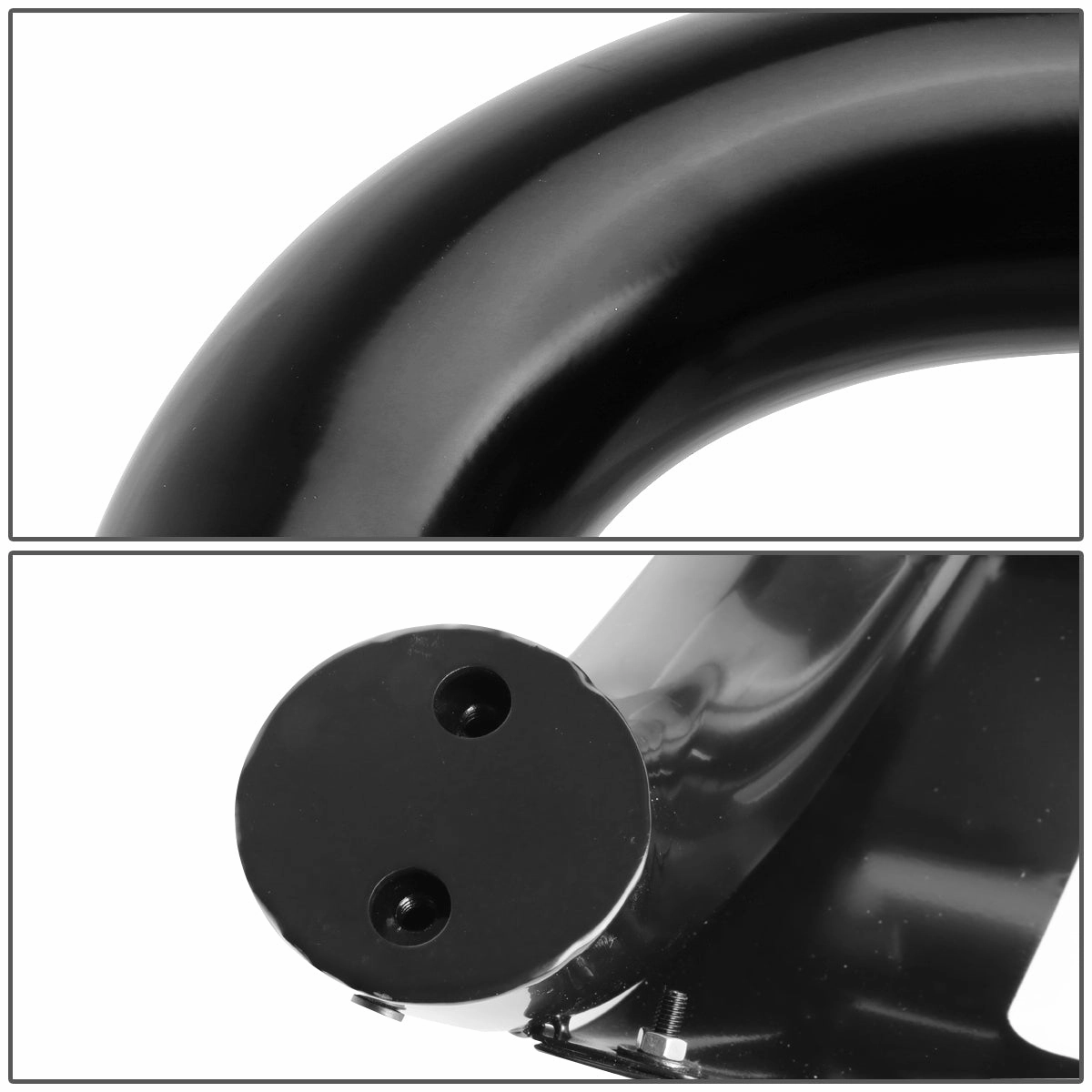07-10 Chevy Silverado GMC Sierra 2500HD 3500HD Bull Bar w/Skid Plate - Stainless Steel - Black