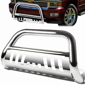 07-10 Chevy Silverado GMC Sierra 2500HD 3500HD Bull Bar w/Skid Plate - Stainless Steel