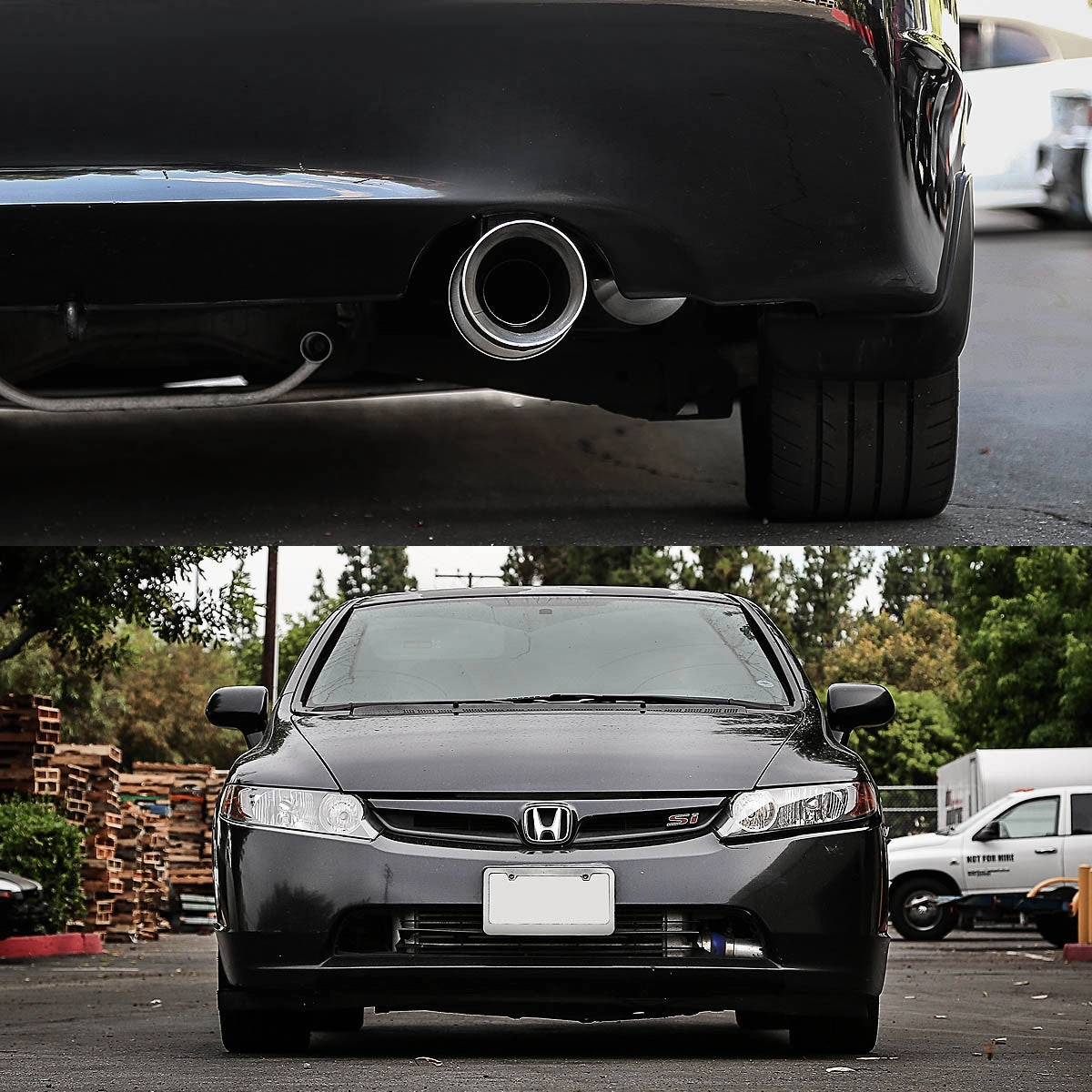 07-11 Honda Civic Si 4-Door 2.0L Catback Exhaust w/Muffler Tip - Stainless Steel