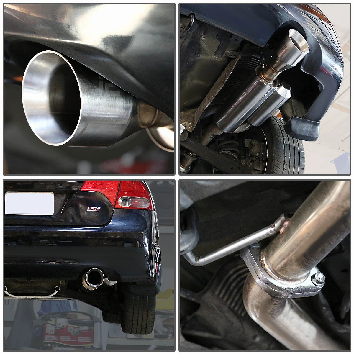 07-11 Honda Civic Si 4-Door 2.0L Catback Exhaust w/Muffler Tip - Stainless Steel