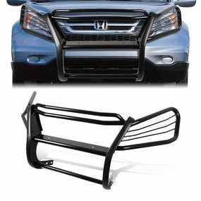 07-11 Honda CR-V Brush Grille Guard - Steel - Black