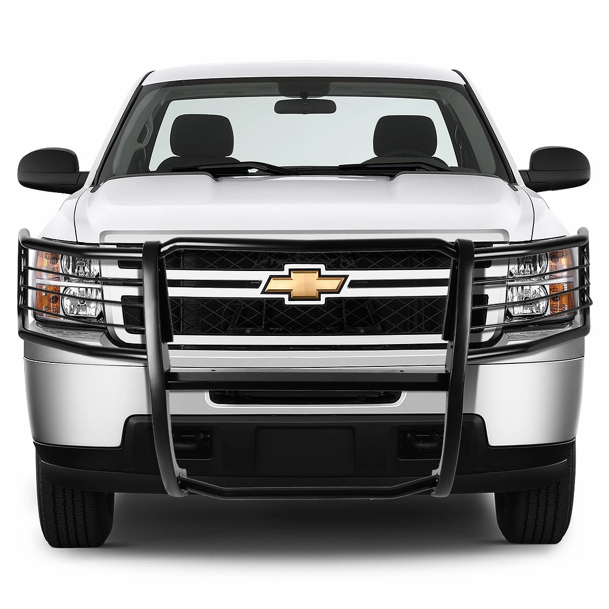 07-13 Chevy Silverado 1500 Brush Grille Guard - Steel - Black