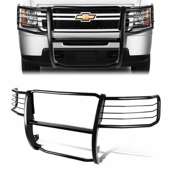 07-13 Chevy Silverado 1500 Brush Grille Guard - Steel - Black