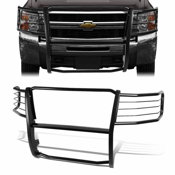 07-13 Chevy Silverado 2500 3500HD Brush Grille Guard - Steel - Black