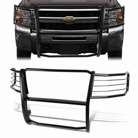 07-13 Chevy Silverado 2500 3500HD Brush Grille Guard - Steel - Black