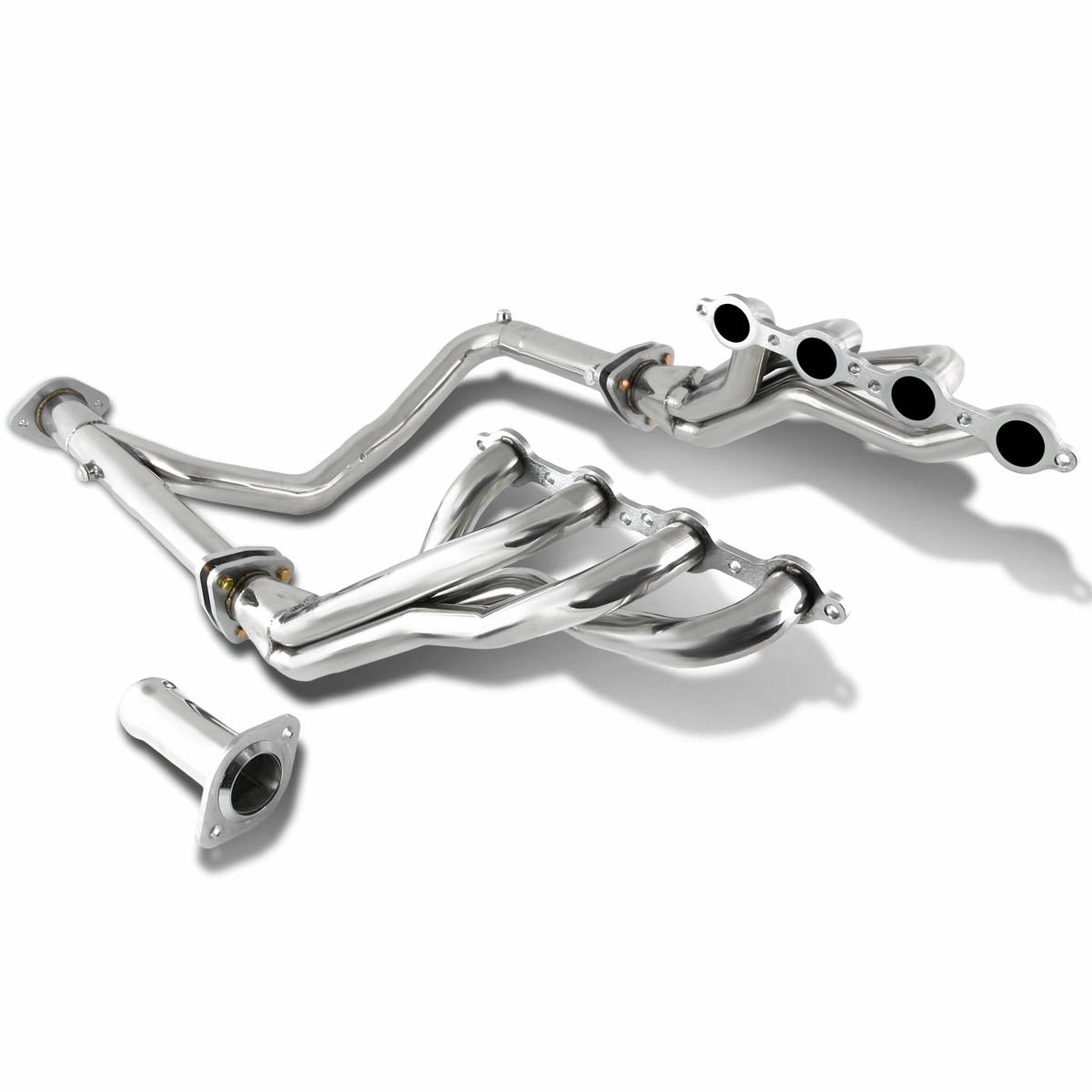 07-13 Chevy Silverado Avalanche 06-14 GMC Yukon Long Tube Exhaust Header w/Y-Pipe - Stainless Steel
